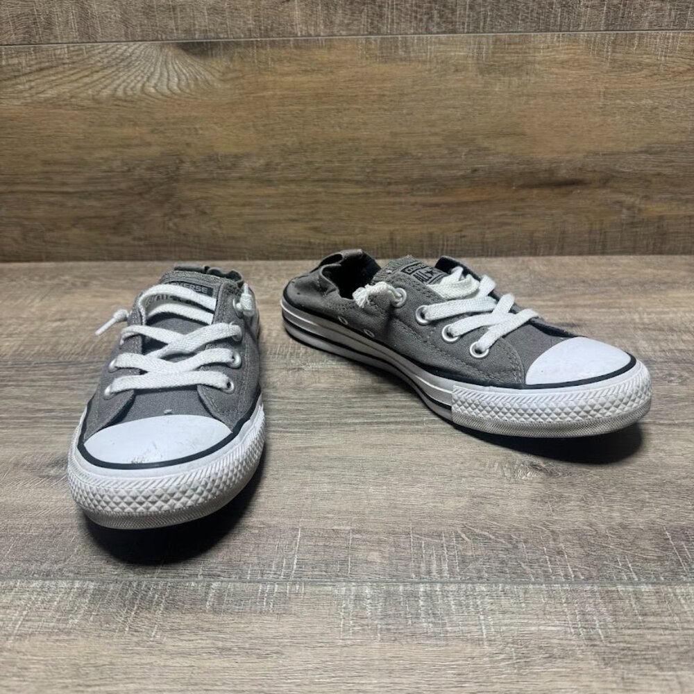 Converse Shoreline Gray Canvas Slip On Sneaker Women's Size 8 - Picture 6 of 7
